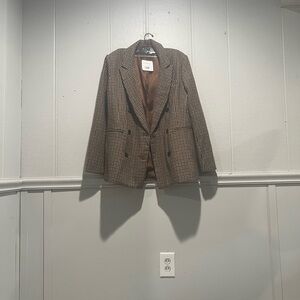 Plaid suit jacket - does have matching skirt - will bundle